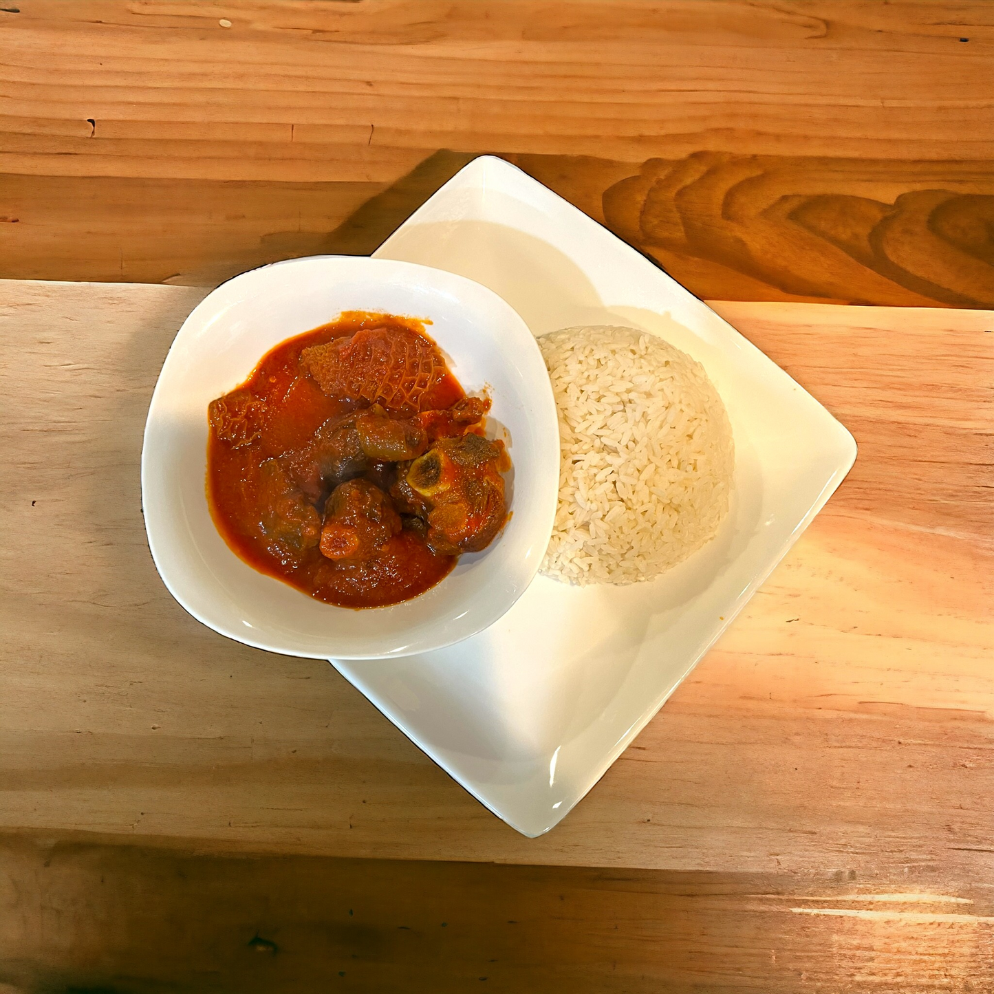 Nigerian Rice and Stew